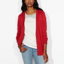 Classic Cardigan - Jalapeno Red