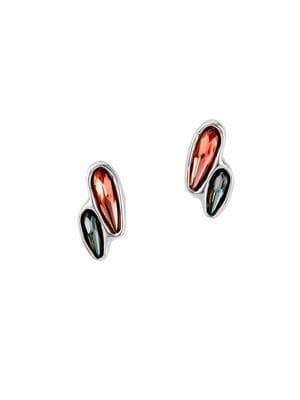 Uno De 50 Swarovski Crystal Stud Earrings