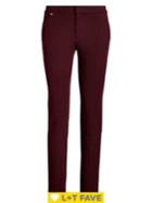Lauren Ralph Lauren Mid-rise Cotton Blend Skinny Pants