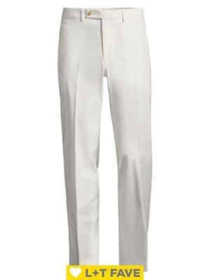Lauren Ralph Lauren Classic-fit Flat-front Cotton Pant