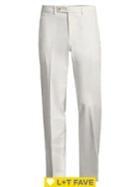 Lauren Ralph Lauren Classic-fit Flat-front Cotton Pant