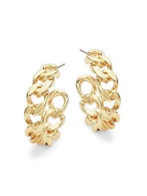 Design Lab Chainlink Hoop Earrings