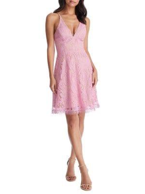 Dress The Population Piper Crochet Lace Mini Dress