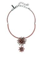 Oscar De La Renta Dandelion Swarovski Crystal Pendant Necklace