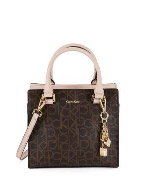 Calvin Klein Signature Logo Satchel Bag