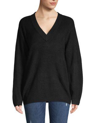 Vince Camuto Ribbed V-neck Sweater