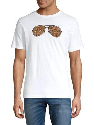 Michael Kors Leopard Sunglasses Graphic Tee