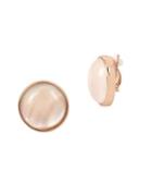 Kenneth Cole New York Knots And Pearls Blush Moonstone And Crystal Clip-on Earrings