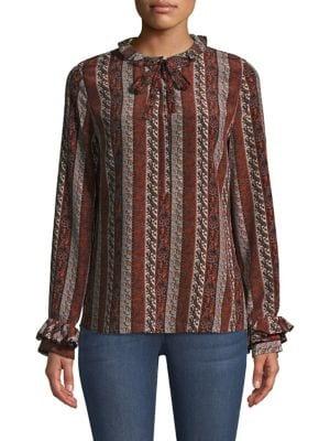 Kobi Halperin Ruffle Trim Blouse