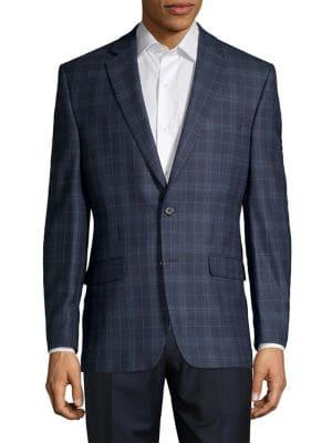 Lauren Ralph Lauren Plaid Wool-blend Sportcoat