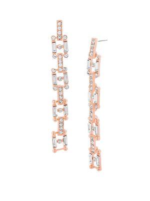 Steve Madden Casted Square Linear Earrings