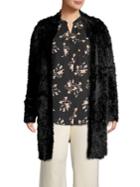 Lord & Taylor Plus Faux Fur Open-front Cardigan