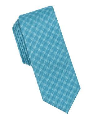 Lord Taylor Landmark Checkered Slim Tie