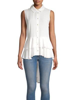 Lord Taylor High-low Ruffle Blouse