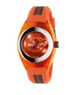 Gucci Signature Orange Rubber Strap Watch