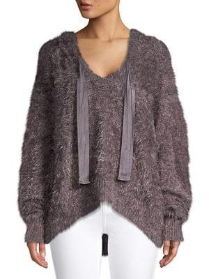 Free People Plush Self-tie Hoodie