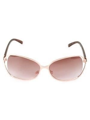 Circus By Sam Edelman 63.5mm Goldtone Rectangular Sunglasses