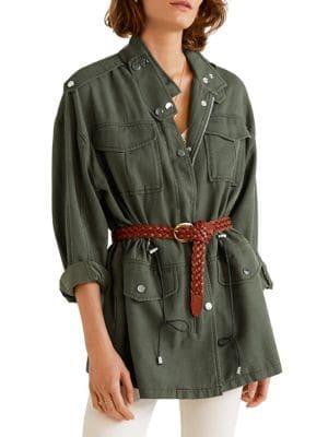 Mango Classic Epaulette Parka
