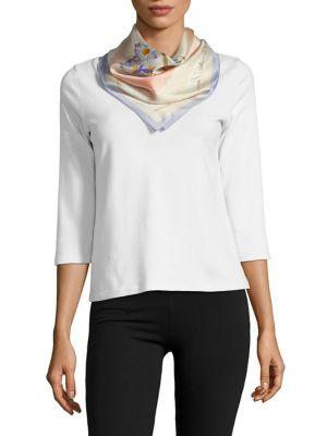 Lauren Ralph Lauren Floral Silk Square Scarf