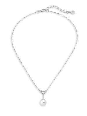 Majorica Faux Pearl Pendant Necklace