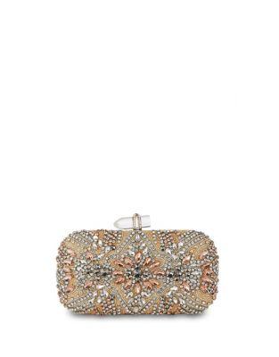 Nina Gelsey Faux Leather Clutch