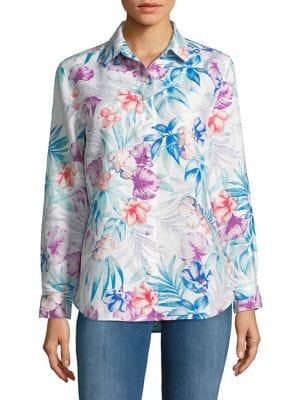 Tommy Bahama Valentina Villa Linen Button-down Shirt