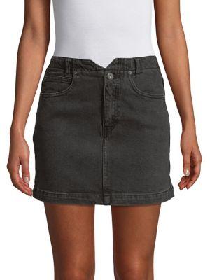 Free People All That Denim Mini Skirt