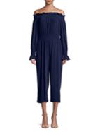 Michael Michael Kors Off-the-shoulder Bell-sleeve Jumpsuit