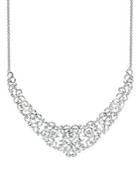 Lord & Taylor Sterling Silver Filigree Frontal Necklace