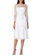 Tahari Arthur S. Levine Embroidered Illusion Lace Fit-&-flare Dress