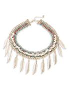 Design Lab Lord & Taylor Woven Beaded Choker