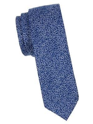 Penguin Slim Abstract Cotton Tie