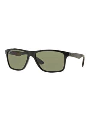 Ray-ban 58mm Rectangular Gradient Polarized Sunglasses, Rb4234