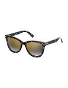 Marc Jacobs 54mm Gradient Mirrored Sunglasses
