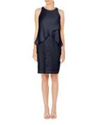 Laundry By Shelli Segal Popover Lace Cocktail Dress