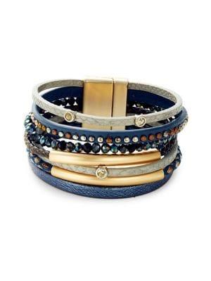 Design Lab Crystal Beaded Bracelet