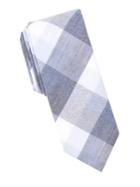 Lord Taylor Gingham Cotton Slim Tie