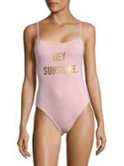 Kate Spade New York One-piece Hey Sunshine Strappy Swimsuit