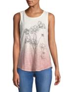 Lucky Brand Floral-print Cotton Tank Top