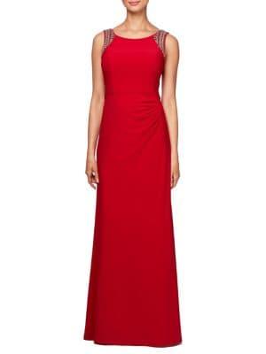 Alex Evenings Matte Jersey Fit-&-flare Dress