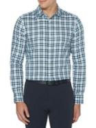 Perry Ellis Resist Spill Slim-fit Checkered Shirt