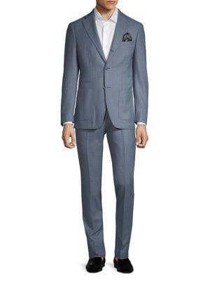 Tallia Orange Notch Lapel Wool-blend Suit