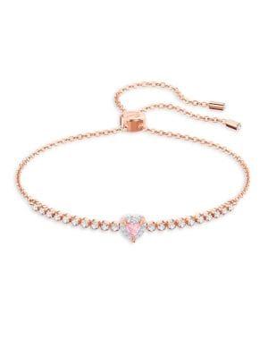 One Pastel Pink Swarovski Crystal Bracelet