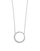 Effy Pave Classica Diamond And 14k White Gold Ring Pendant Necklace