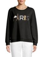 Karl Lagerfeld Paris Embellished Paris Sweatshirt