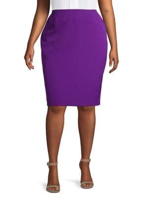 Nipon Boutique Plus Fitted Pencil Skirt