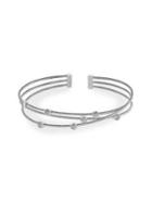 Effy 925 Sterling Silver & Diamond Bangle Bracelet