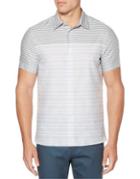 Perry Ellis Colorblock Engineered Striped Cotton Button-down Shirt
