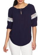 Chaus Fringe Off-the-shoulder Blouse