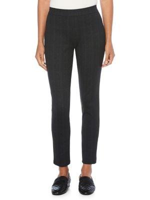 Rafaella Petite Herringbone Textured Pants